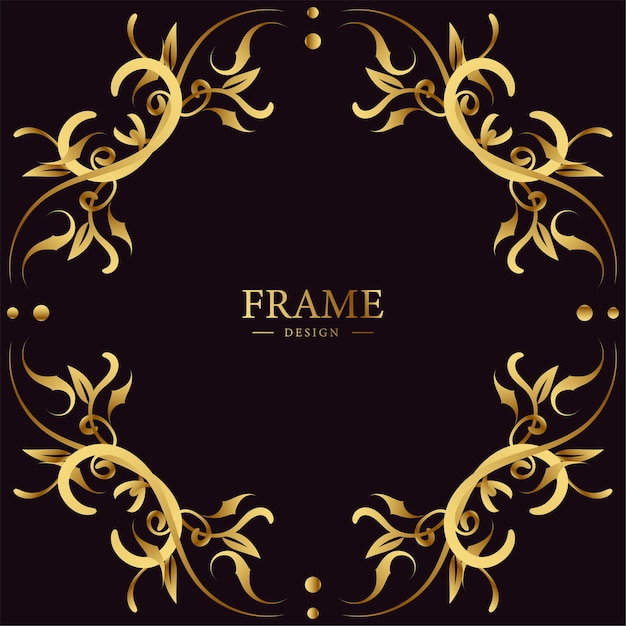 Luxury ornament or floral frame design.