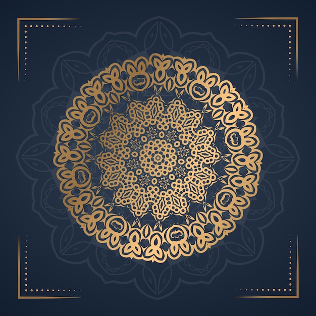 Vector luxury ornament mandala background