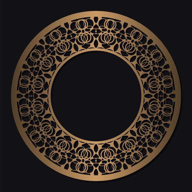 Luxury ornament pattern circle design