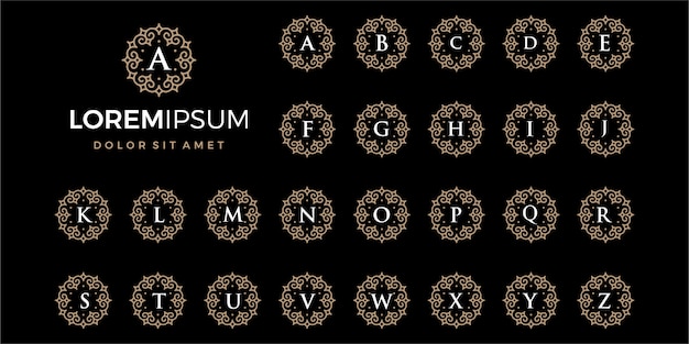 Vector luxury ornament or pattern emblem logo