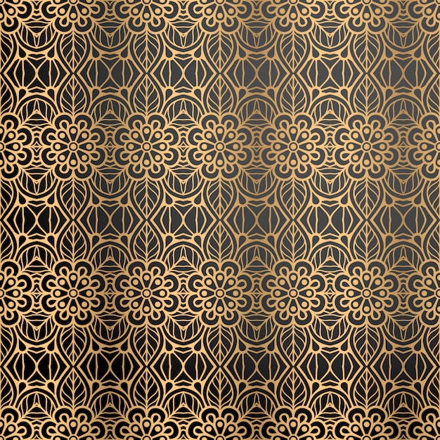 Luxury ornamental background in gold color