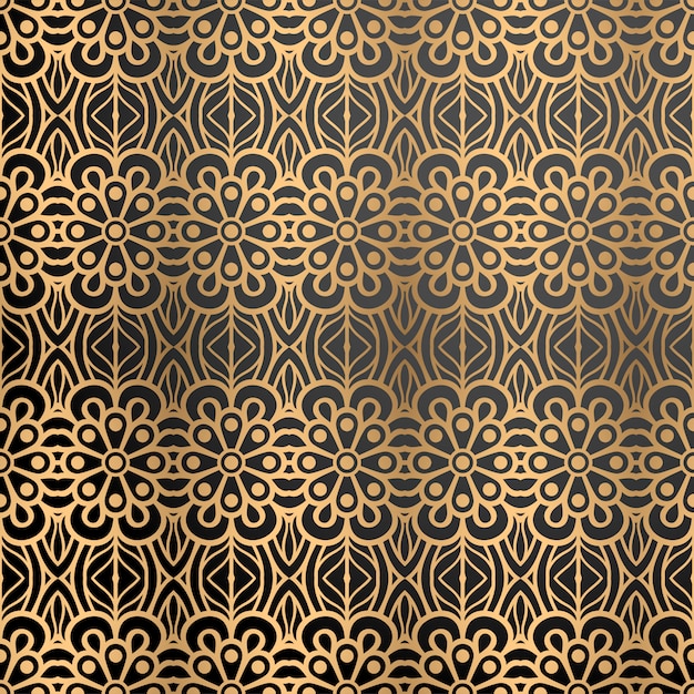 Luxury ornamental background in gold color