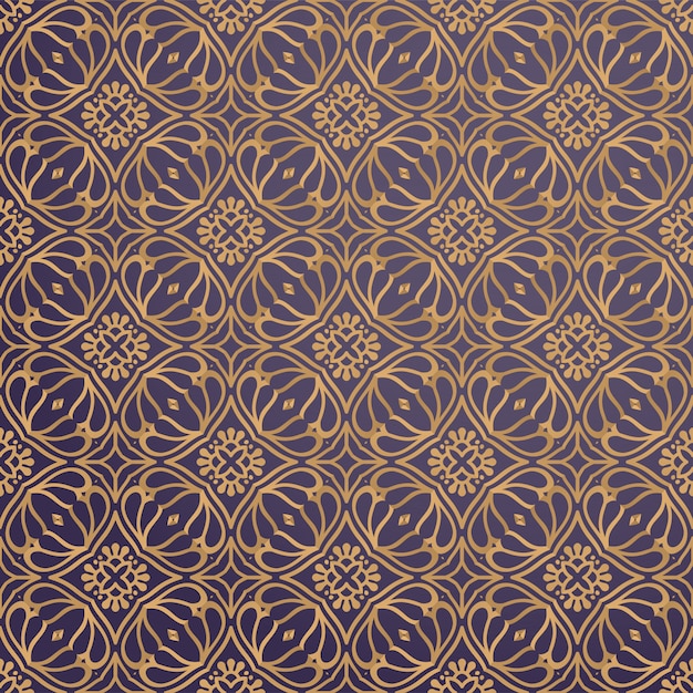 Luxury ornamental background in gold color