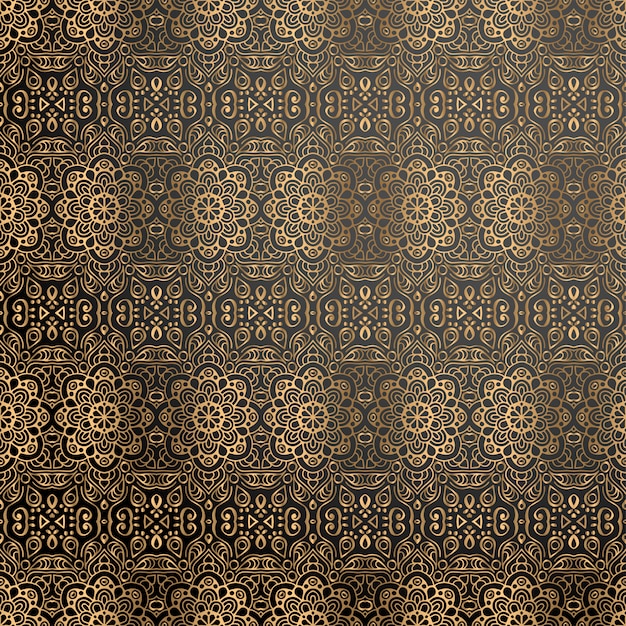 Luxury ornamental background in gold color