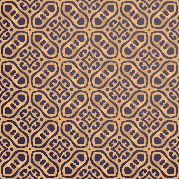 Luxury ornamental background in gold color