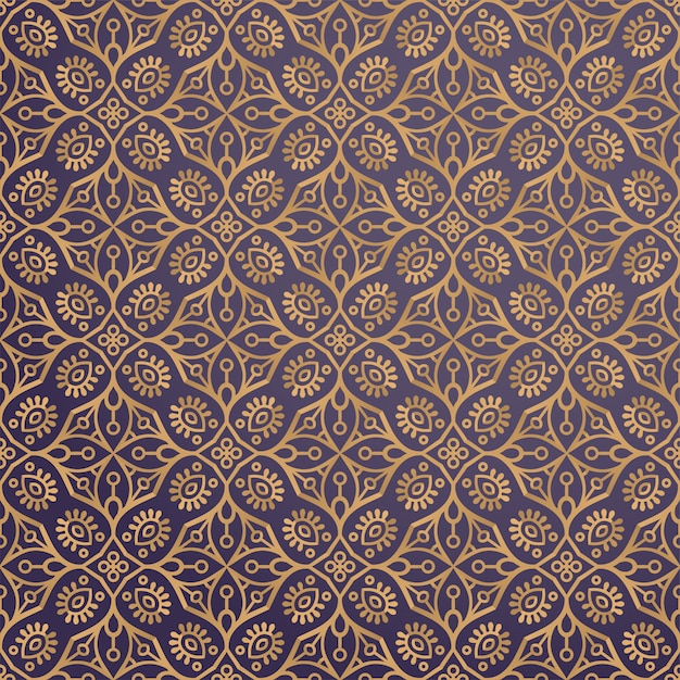 Luxury ornamental background in gold color