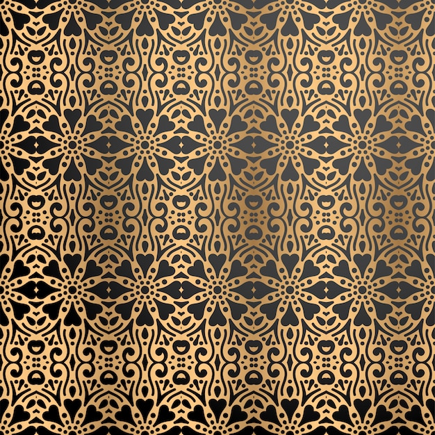 Luxury ornamental background in gold color