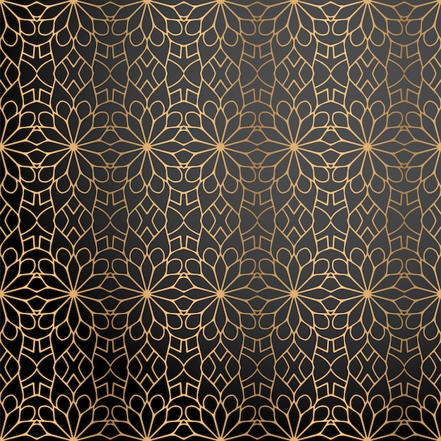 Luxury ornamental background in gold color