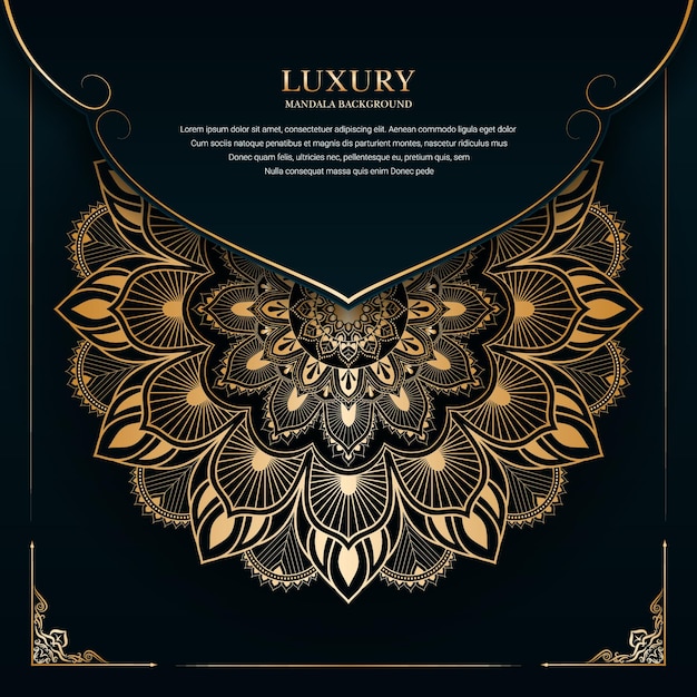 Luxury ornamental decorative mandalas design with a background