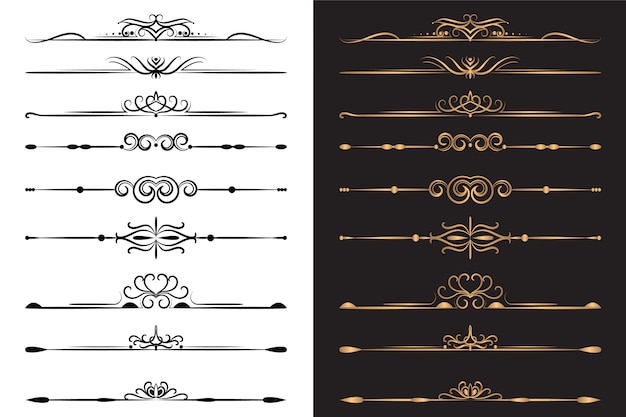 Vector luxury ornamental elements