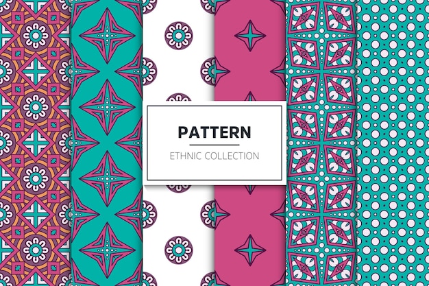 Luxury ornamental ethnic pattern collection