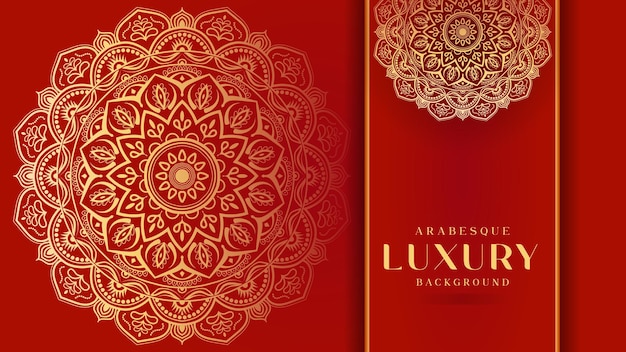 Luxury Ornamental Gold Mandala Background Design