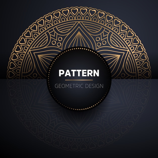 Luxury ornamental gold mandala seamless pattern