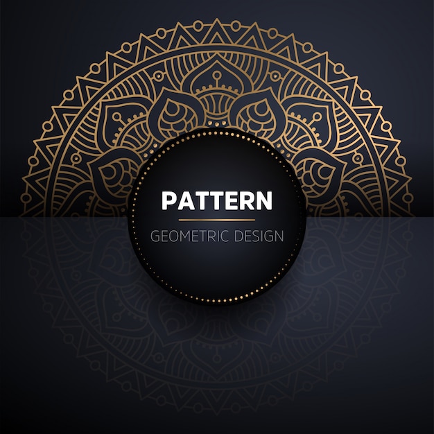 Luxury ornamental gold mandala seamless pattern