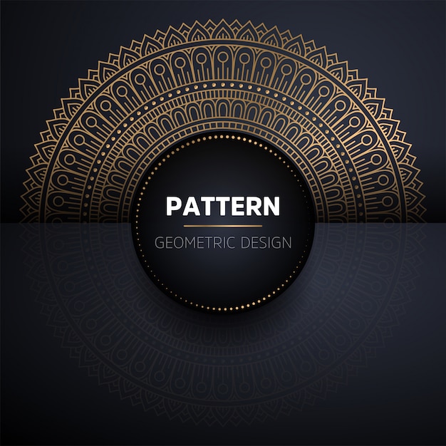 Luxury ornamental gold mandala seamless pattern