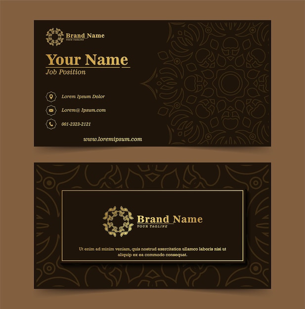 Luxury ornamental logos and business cards template