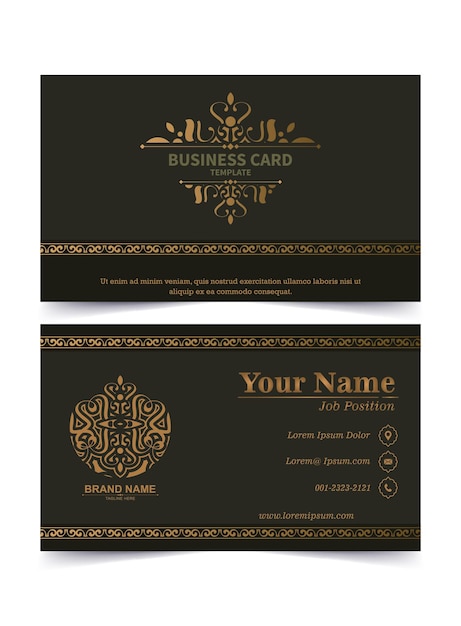 Luxury ornamental logos and business cards template