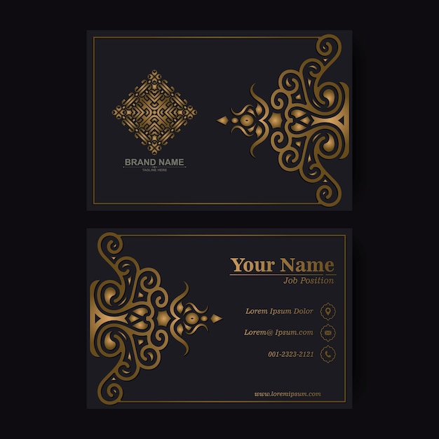 Luxury ornamental logos and business cards template