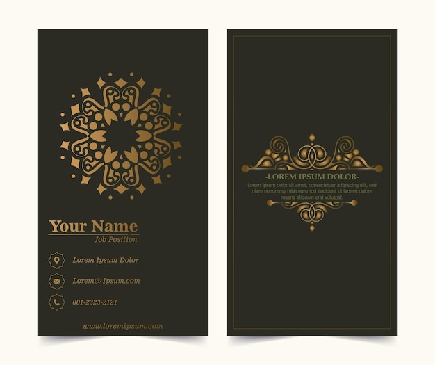 Luxury ornamental logos and business cards template