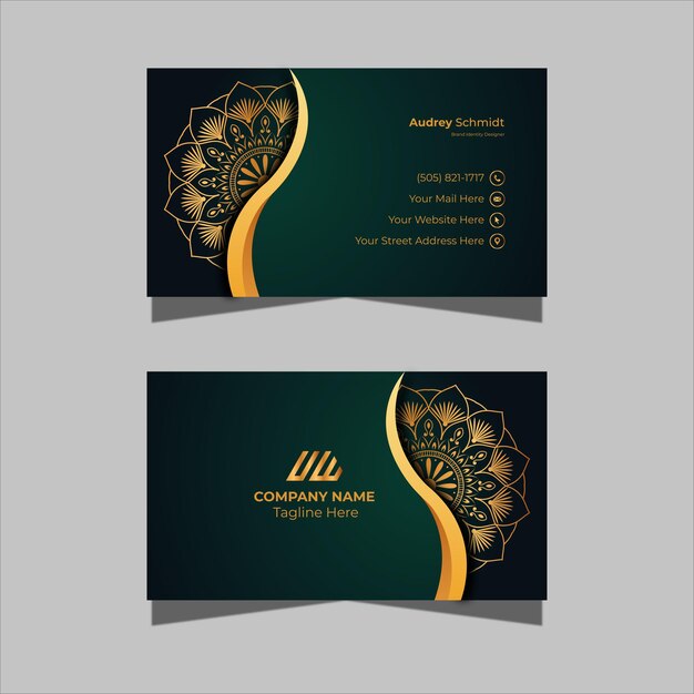 Luxury ornamental logos and business cards template