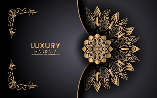 Luxury ornamental mandala arabesque islamic background for milad un nabi festival Premium Vector