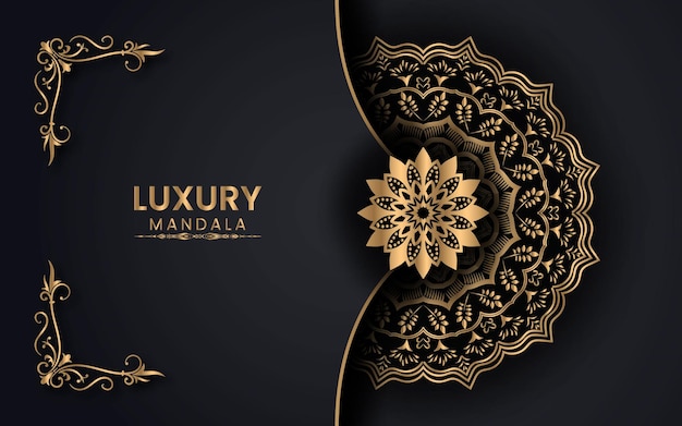 Luxury ornamental mandala arabesque islamic background for milad un nabi festival Premium Vector