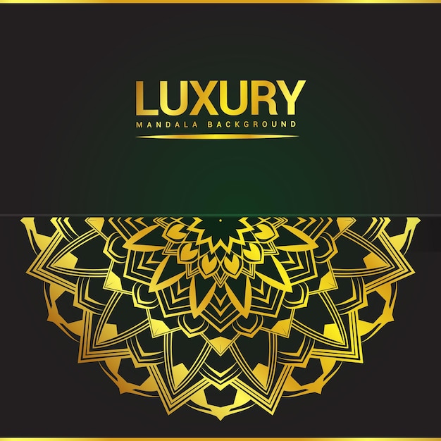 Luxury ornamental mandala background design with floral shape