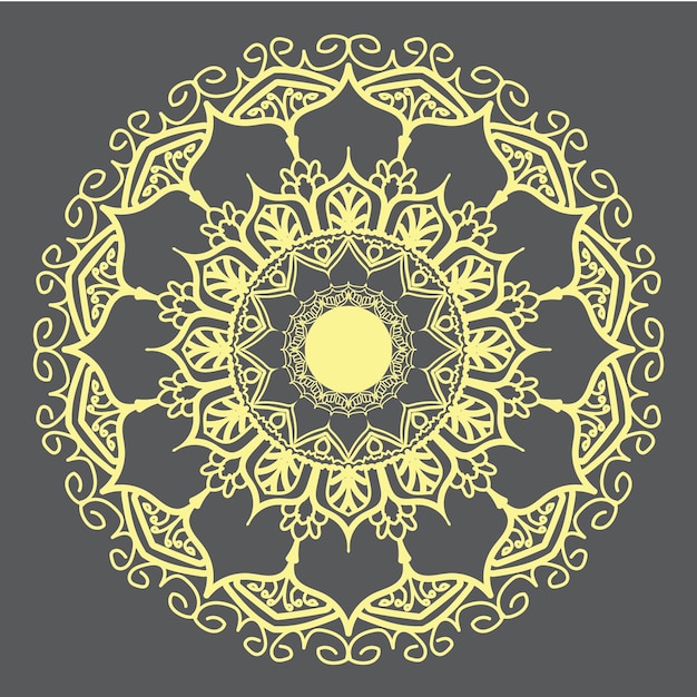 luxury ornamental mandala background designpattern in form of mandala for Henna Mehndi tattoo