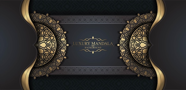 Luxury ornamental mandala background with arabic islamic east pattern style premium