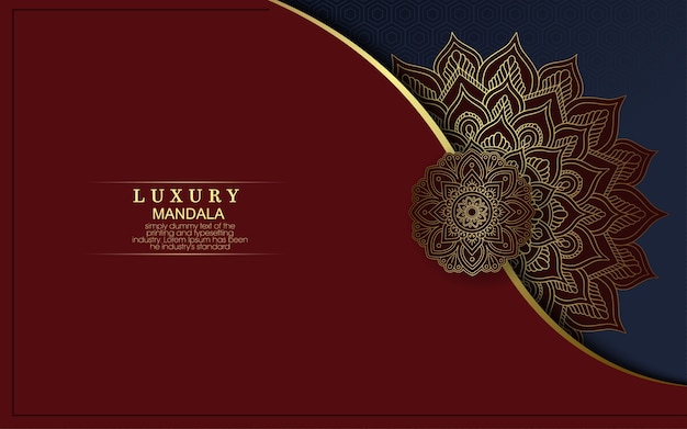 Luxury ornamental mandala background with arabic islamic east style.