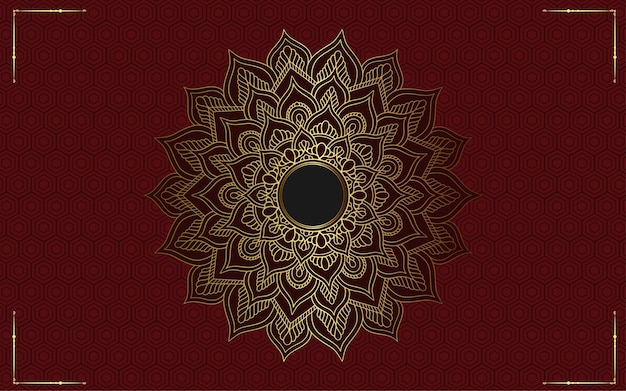 Luxury ornamental mandala background with arabic islamic east style.