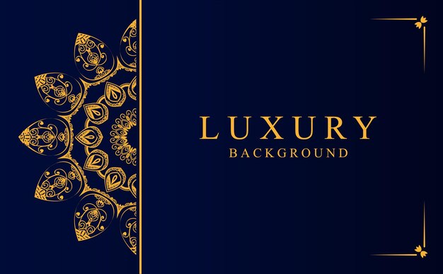 Luxury ornamental mandala background with golden arabesque pattern in arabic style