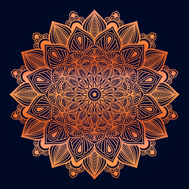 Mandala ornamentale di lusso