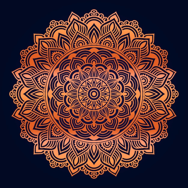 Mandala ornamentale di lusso