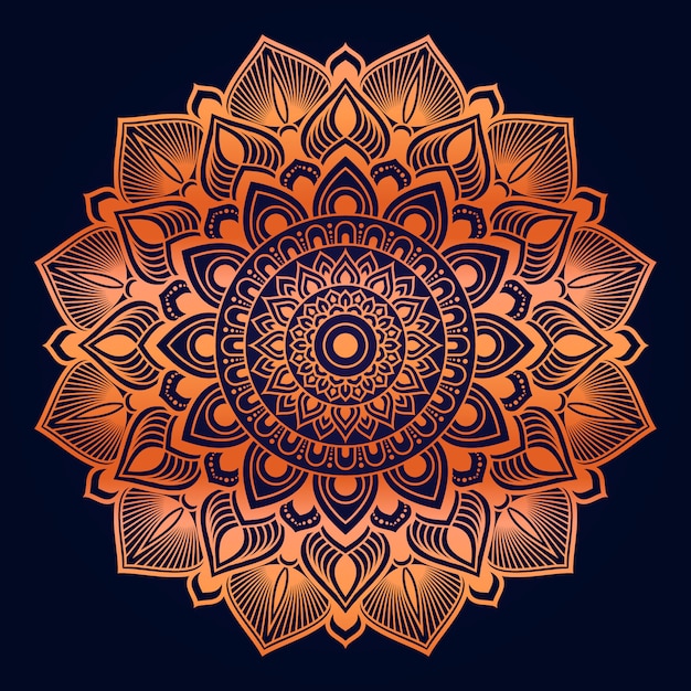 Vector luxury ornamental mandala background