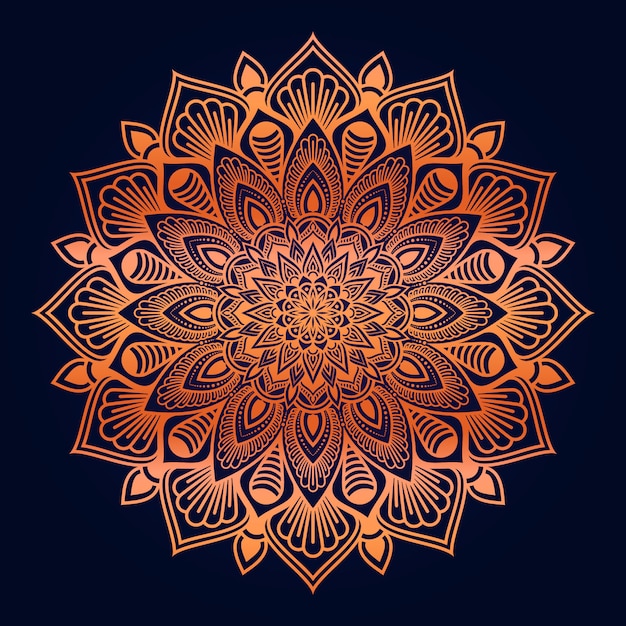 Mandala ornamentale di lusso