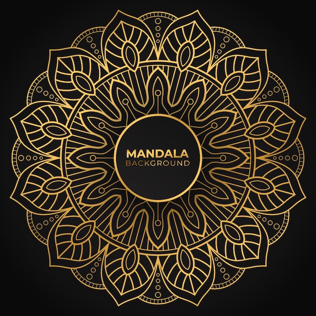 Sfondo di mandala ornamentale di lusso