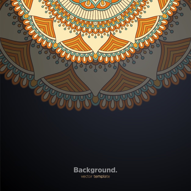 Luxury ornamental mandala design background colorful