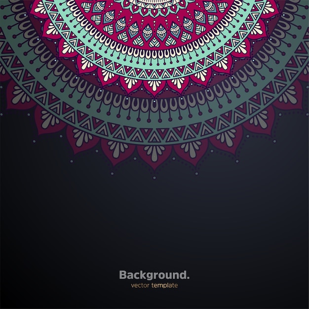 Luxury ornamental mandala design background colorful