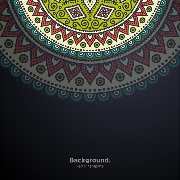 Luxury ornamental mandala design background colorful