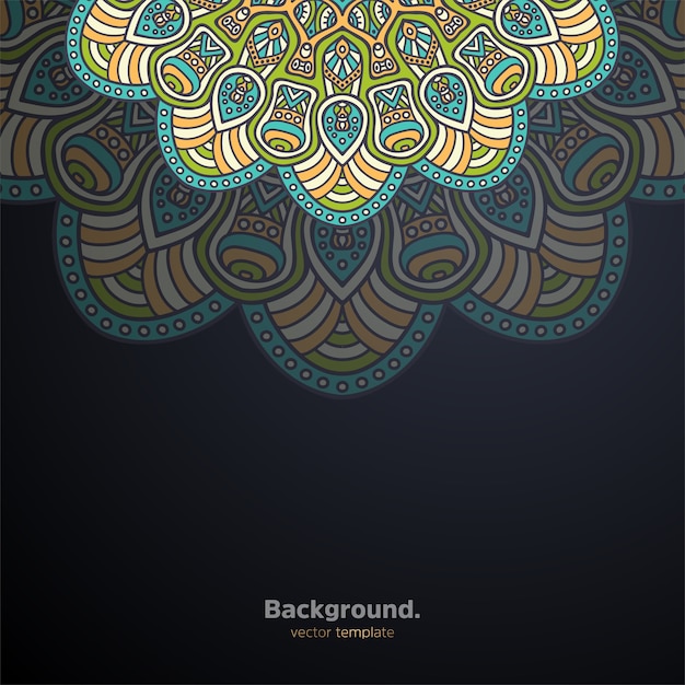 Luxury ornamental mandala design background colorful