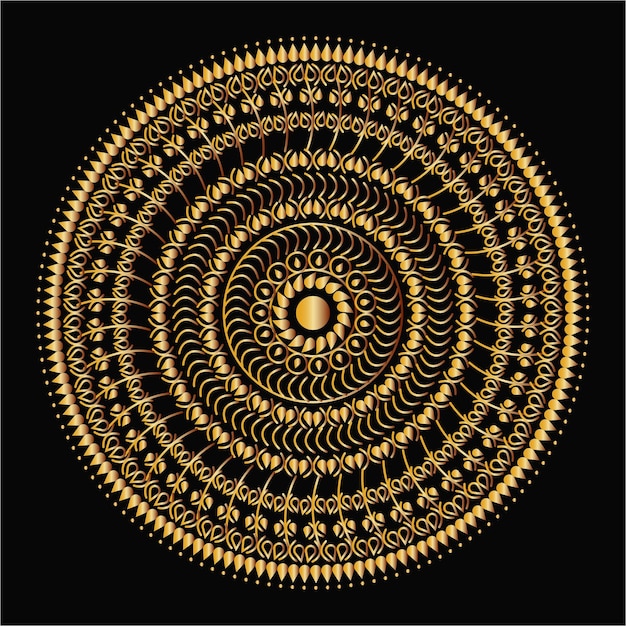 Luxury ornamental mandala design background free vector