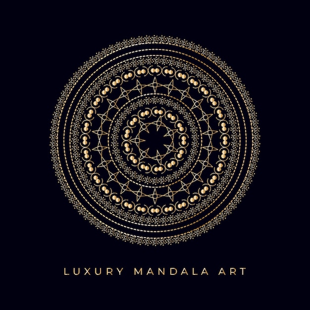 Luxury ornamental mandala design background free vector