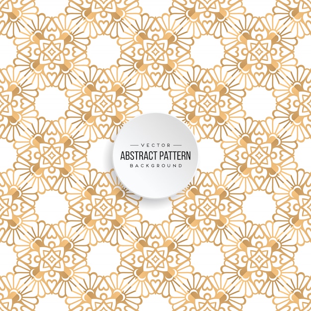 Luxury ornamental mandala design background in gold color