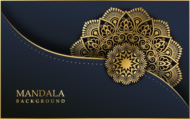 Sfondo di design mandala ornamentale di lusso vettore premium