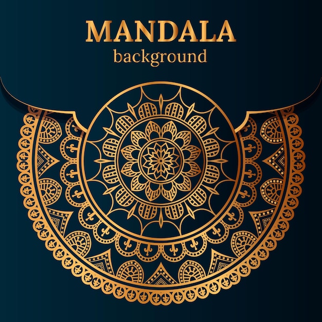 Luxury ornamental mandala design background template