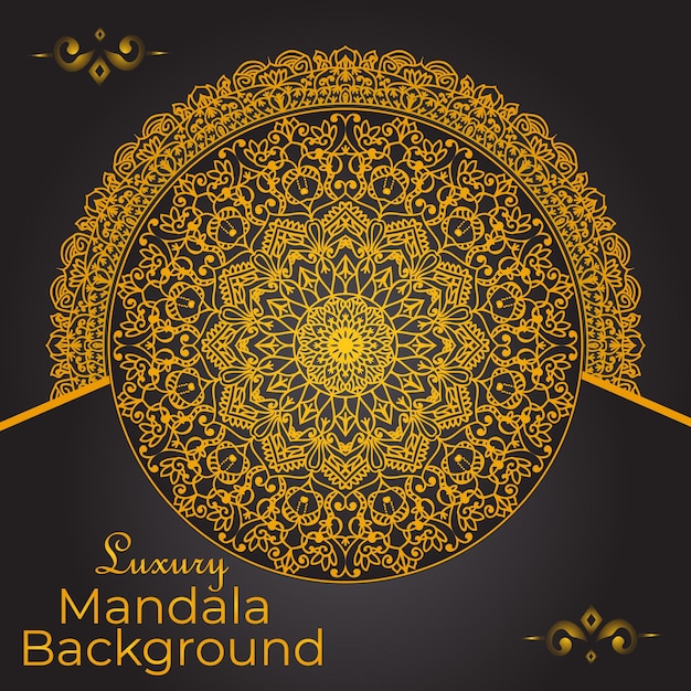 Luxury ornamental mandala design background template