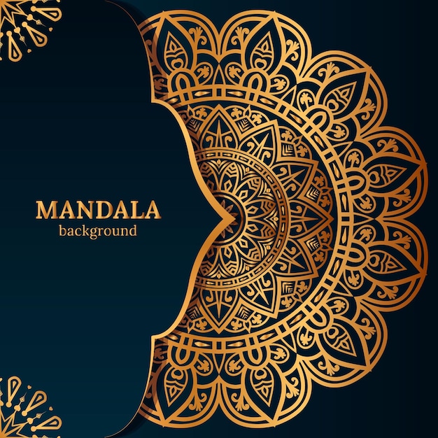 Luxury ornamental mandala design background template