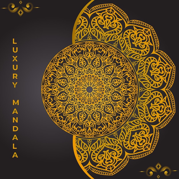 Luxury ornamental mandala design background template