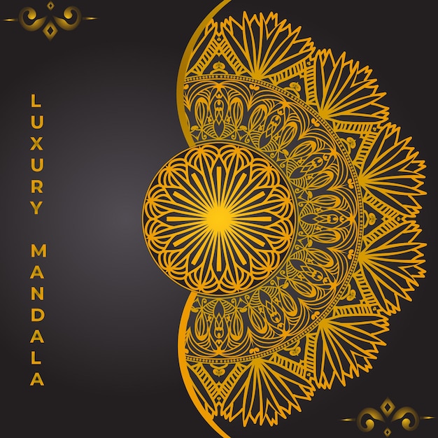 Luxury ornamental mandala design background template